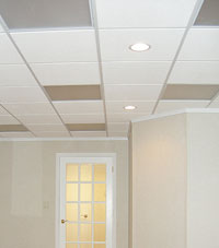 Basement Ceiling Tiles for a project we worked on in St Peters, Illinois & Missouri