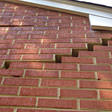 stair step cracking on a foundation wall in Springfield