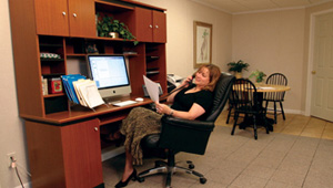 enjoy your new basement home office in O'Fallon, MO & IL