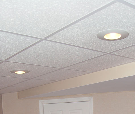 Basement Ceiling Tiles for a project we worked on in O'Fallon, Illinois & Missouri