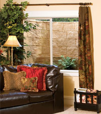 basement egress window and window well in O'Fallon