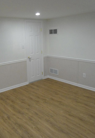 Repaired Drywall Finished Basement