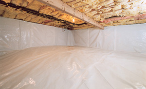 Crawl Space Moisture Barrier After in Springfield