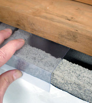 Block wall clear covering for wet crawl spaces in Chesterfield