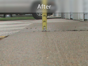 Repairing driveway with concrete leveling in MO & IL