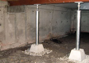 Crawl space jack post installation Charleston
