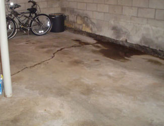 basement floor crack repair system in Illinois & Missouri